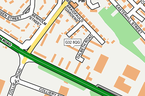 G32 8QG map - OS OpenMap – Local (Ordnance Survey) G32 8QG map - OS OpenMap – Local (Ordnance Survey)
