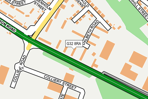 G32 8RA map - OS OpenMap – Local (Ordnance Survey) G32 8RA map - OS OpenMap – Local (Ordnance Survey)
