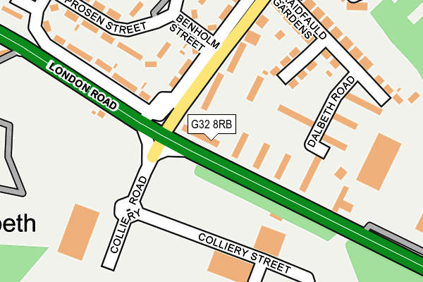 G32 8RB map - OS OpenMap – Local (Ordnance Survey) G32 8RB map - OS OpenMap – Local (Ordnance Survey)