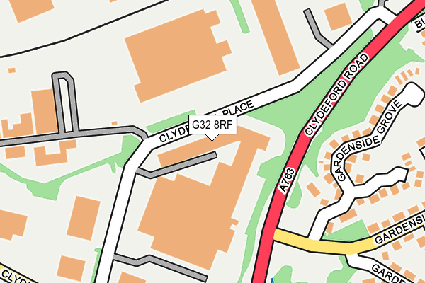 G32 8RF map - OS OpenMap – Local (Ordnance Survey) G32 8RF map - OS OpenMap – Local (Ordnance Survey)