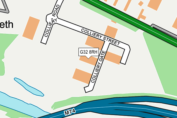 G32 8RH map - OS OpenMap – Local (Ordnance Survey) G32 8RH map - OS OpenMap – Local (Ordnance Survey)