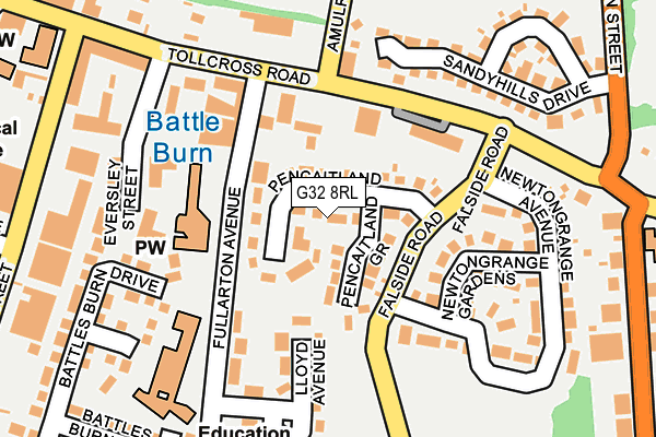 G32 8RL map - OS OpenMap – Local (Ordnance Survey) G32 8RL map - OS OpenMap – Local (Ordnance Survey)