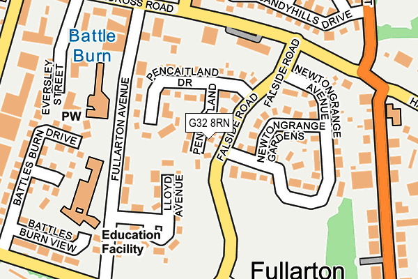 G32 8RN map - OS OpenMap – Local (Ordnance Survey) G32 8RN map - OS OpenMap – Local (Ordnance Survey)