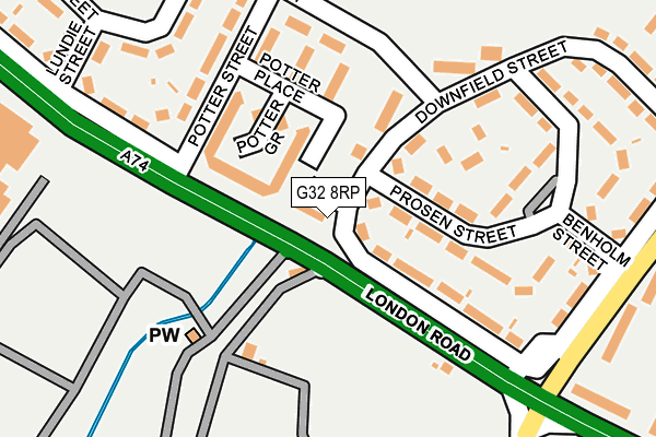 G32 8RP map - OS OpenMap – Local (Ordnance Survey) G32 8RP map - OS OpenMap – Local (Ordnance Survey)