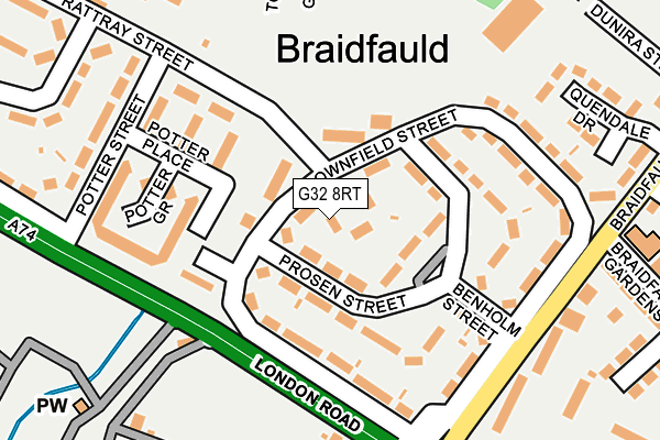 G32 8RT map - OS OpenMap – Local (Ordnance Survey) G32 8RT map - OS OpenMap – Local (Ordnance Survey)