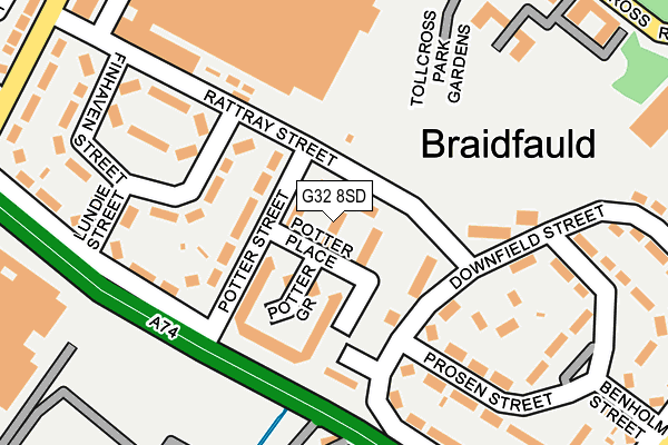 G32 8SD map - OS OpenMap – Local (Ordnance Survey) G32 8SD map - OS OpenMap – Local (Ordnance Survey)