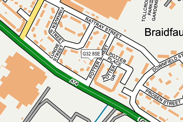 G32 8SE map - OS OpenMap – Local (Ordnance Survey) G32 8SE map - OS OpenMap – Local (Ordnance Survey)