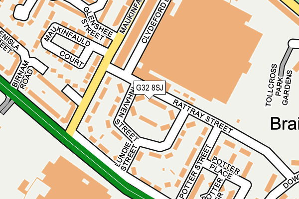 G32 8SJ map - OS OpenMap – Local (Ordnance Survey) G32 8SJ map - OS OpenMap – Local (Ordnance Survey)