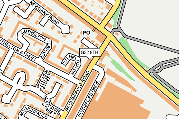 G32 8TH map - OS OpenMap – Local (Ordnance Survey) G32 8TH map - OS OpenMap – Local (Ordnance Survey)