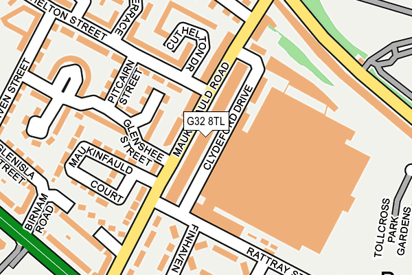 G32 8TL map - OS OpenMap – Local (Ordnance Survey) G32 8TL map - OS OpenMap – Local (Ordnance Survey)