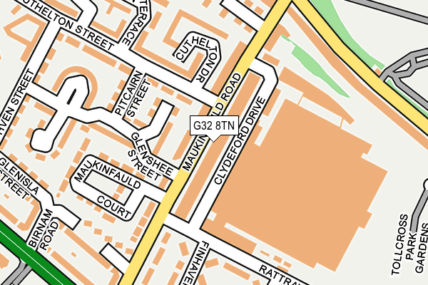 G32 8TN map - OS OpenMap – Local (Ordnance Survey) G32 8TN map - OS OpenMap – Local (Ordnance Survey)