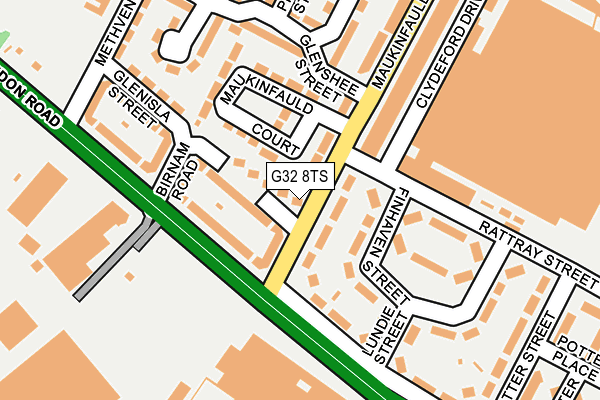G32 8TS map - OS OpenMap – Local (Ordnance Survey) G32 8TS map - OS OpenMap – Local (Ordnance Survey)
