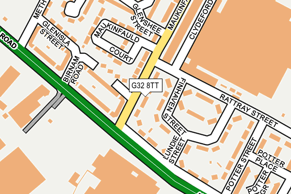 G32 8TT map - OS OpenMap – Local (Ordnance Survey) G32 8TT map - OS OpenMap – Local (Ordnance Survey)