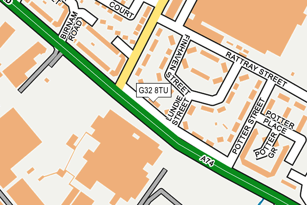 G32 8TU map - OS OpenMap – Local (Ordnance Survey) G32 8TU map - OS OpenMap – Local (Ordnance Survey)