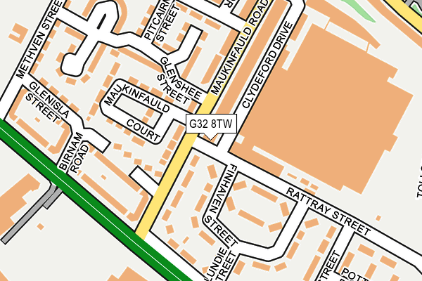 G32 8TW map - OS OpenMap – Local (Ordnance Survey) G32 8TW map - OS OpenMap – Local (Ordnance Survey)