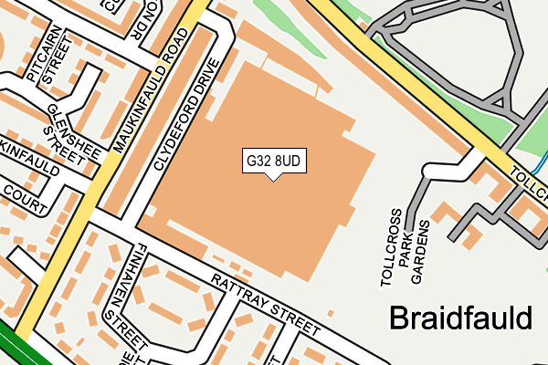 G32 8UD map - OS OpenMap – Local (Ordnance Survey) G32 8UD map - OS OpenMap – Local (Ordnance Survey)
