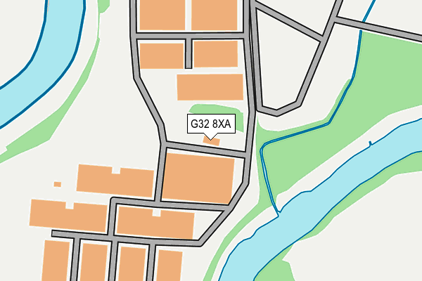 G32 8XA map - OS OpenMap – Local (Ordnance Survey) G32 8XA map - OS OpenMap – Local (Ordnance Survey)