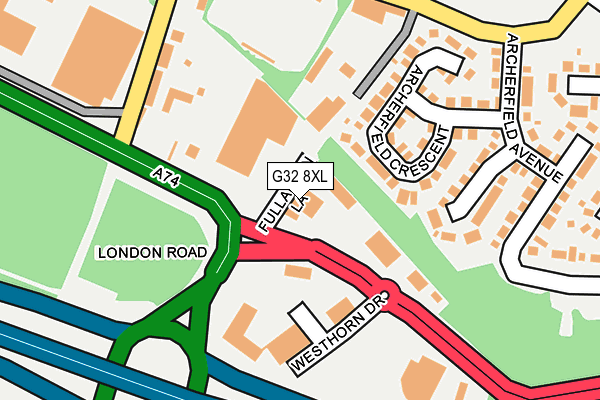 G32 8XL map - OS OpenMap – Local (Ordnance Survey) G32 8XL map - OS OpenMap – Local (Ordnance Survey)