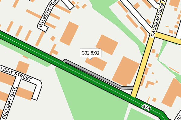 G32 8XQ map - OS OpenMap – Local (Ordnance Survey) G32 8XQ map - OS OpenMap – Local (Ordnance Survey)
