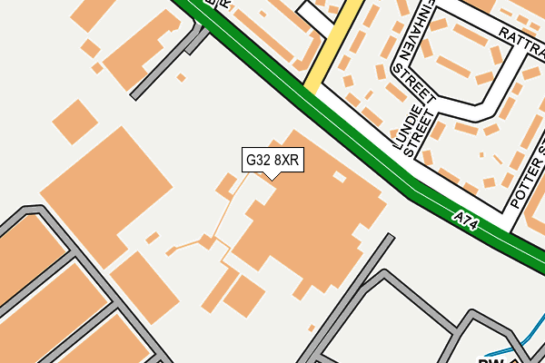 G32 8XR map - OS OpenMap – Local (Ordnance Survey) G32 8XR map - OS OpenMap – Local (Ordnance Survey)