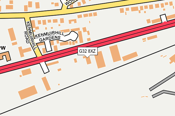 G32 8XZ map - OS OpenMap – Local (Ordnance Survey) G32 8XZ map - OS OpenMap – Local (Ordnance Survey)