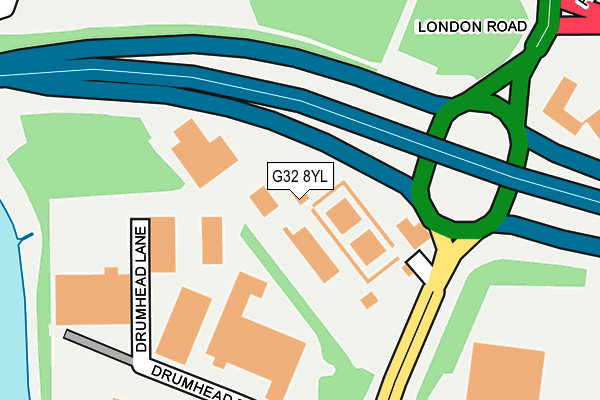 G32 8YL map - OS OpenMap – Local (Ordnance Survey) G32 8YL map - OS OpenMap – Local (Ordnance Survey)