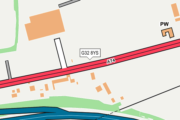 G32 8YS map - OS OpenMap – Local (Ordnance Survey) G32 8YS map - OS OpenMap – Local (Ordnance Survey)