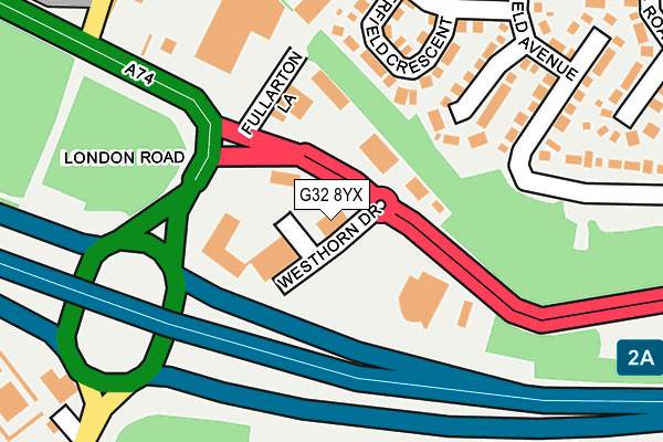 G32 8YX map - OS OpenMap – Local (Ordnance Survey) G32 8YX map - OS OpenMap – Local (Ordnance Survey)