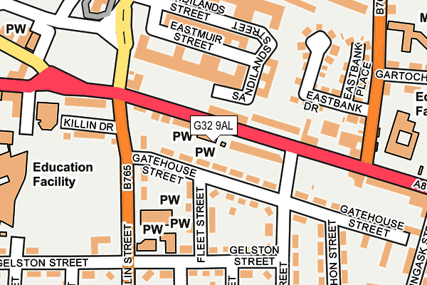G32 9AL map - OS OpenMap – Local (Ordnance Survey) G32 9AL map - OS OpenMap – Local (Ordnance Survey)
