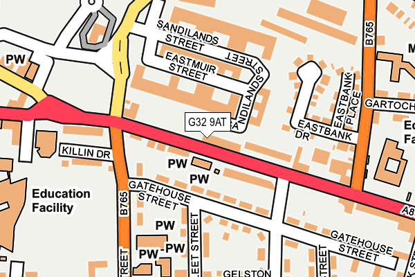 G32 9AT map - OS OpenMap – Local (Ordnance Survey) G32 9AT map - OS OpenMap – Local (Ordnance Survey)
