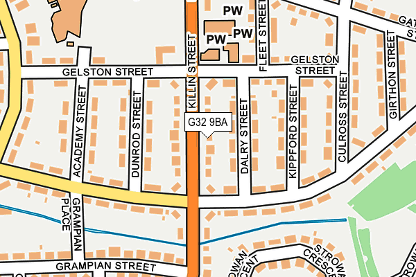 G32 9BA map - OS OpenMap – Local (Ordnance Survey) G32 9BA map - OS OpenMap – Local (Ordnance Survey)
