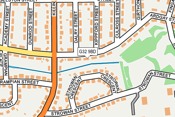 G32 9BD map - OS OpenMap – Local (Ordnance Survey) G32 9BD map - OS OpenMap – Local (Ordnance Survey)