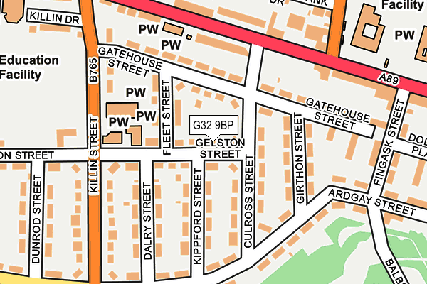 G32 9BP map - OS OpenMap – Local (Ordnance Survey) G32 9BP map - OS OpenMap – Local (Ordnance Survey)