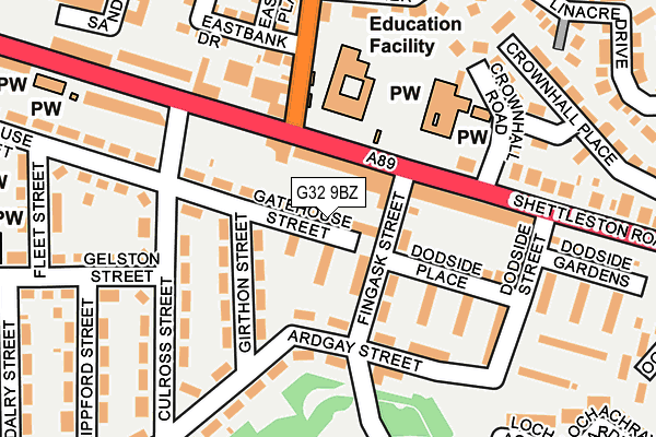 G32 9BZ map - OS OpenMap – Local (Ordnance Survey) G32 9BZ map - OS OpenMap – Local (Ordnance Survey)