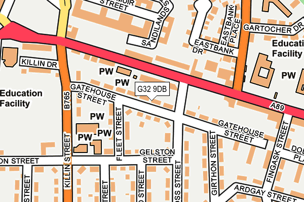 G32 9DB map - OS OpenMap – Local (Ordnance Survey) G32 9DB map - OS OpenMap – Local (Ordnance Survey)