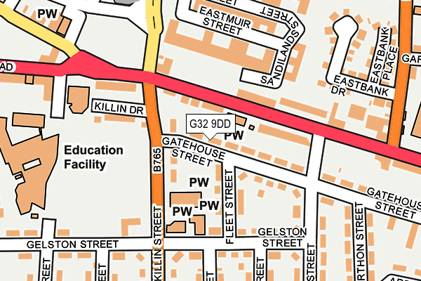 G32 9DD map - OS OpenMap – Local (Ordnance Survey) G32 9DD map - OS OpenMap – Local (Ordnance Survey)