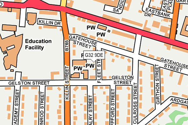 G32 9DE map - OS OpenMap – Local (Ordnance Survey)