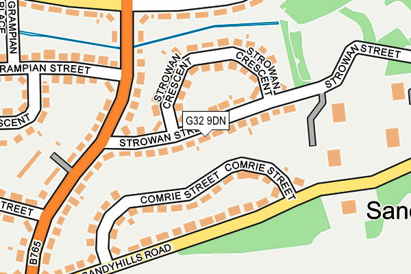 G32 9DN map - OS OpenMap – Local (Ordnance Survey)