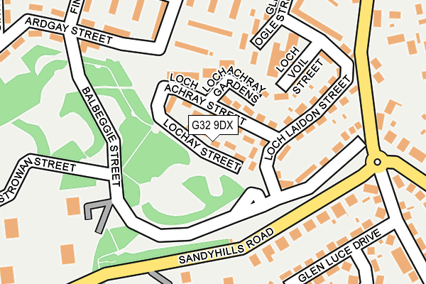 G32 9DX map - OS OpenMap – Local (Ordnance Survey) G32 9DX map - OS OpenMap – Local (Ordnance Survey)