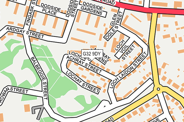 G32 9DY map - OS OpenMap – Local (Ordnance Survey) G32 9DY map - OS OpenMap – Local (Ordnance Survey)