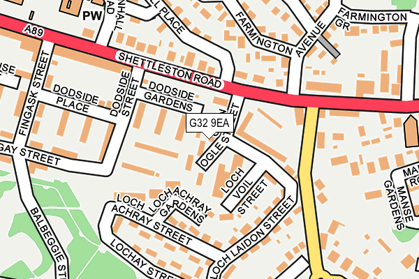 G32 9EA map - OS OpenMap – Local (Ordnance Survey) G32 9EA map - OS OpenMap – Local (Ordnance Survey)