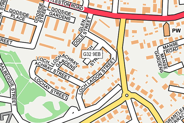 G32 9EB map - OS OpenMap – Local (Ordnance Survey) G32 9EB map - OS OpenMap – Local (Ordnance Survey)