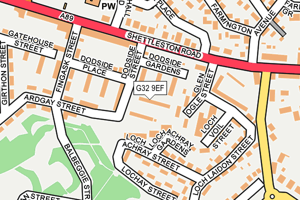 G32 9EF map - OS OpenMap – Local (Ordnance Survey) G32 9EF map - OS OpenMap – Local (Ordnance Survey)