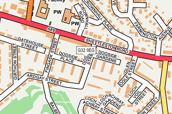 G32 9EG map - OS OpenMap – Local (Ordnance Survey) G32 9EG map - OS OpenMap – Local (Ordnance Survey)