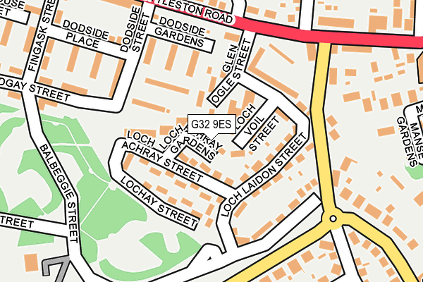 G32 9ES map - OS OpenMap – Local (Ordnance Survey) G32 9ES map - OS OpenMap – Local (Ordnance Survey)