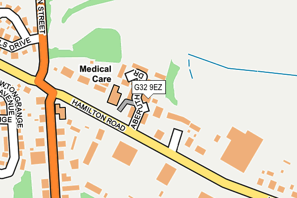 G32 9EZ map - OS OpenMap – Local (Ordnance Survey) G32 9EZ map - OS OpenMap – Local (Ordnance Survey)