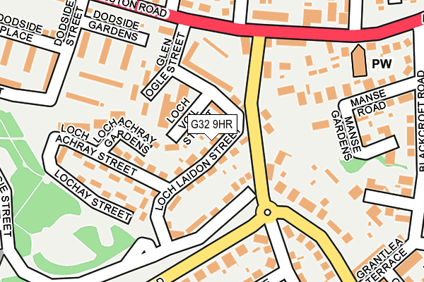 G32 9HR map - OS OpenMap – Local (Ordnance Survey) G32 9HR map - OS OpenMap – Local (Ordnance Survey)