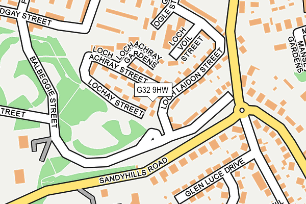 G32 9HW map - OS OpenMap – Local (Ordnance Survey) G32 9HW map - OS OpenMap – Local (Ordnance Survey)