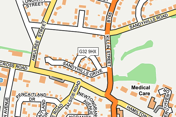 G32 9HX map - OS OpenMap – Local (Ordnance Survey) G32 9HX map - OS OpenMap – Local (Ordnance Survey)