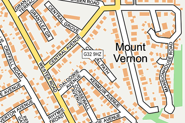 G32 9HZ map - OS OpenMap – Local (Ordnance Survey)